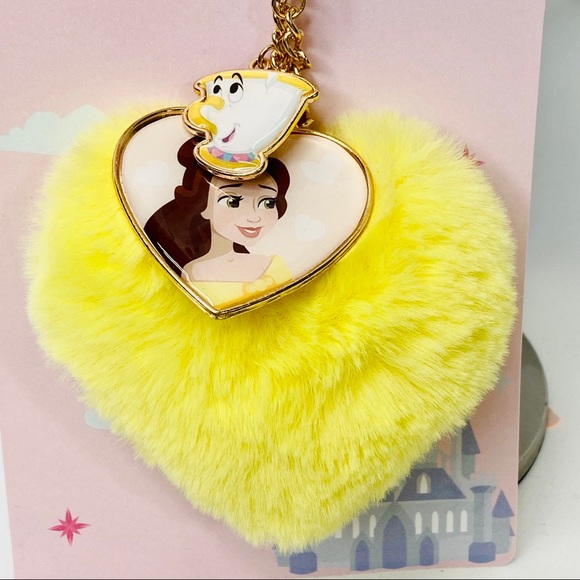 Disney Other - London Disney Store Belle Fluffy Heart Bag Charm